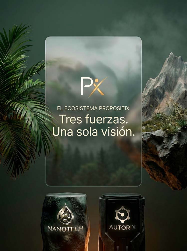 El ecosistema Propositix une visión, ciencia y sistema en una sola propuesta de crecimiento humano y expansión comercial.