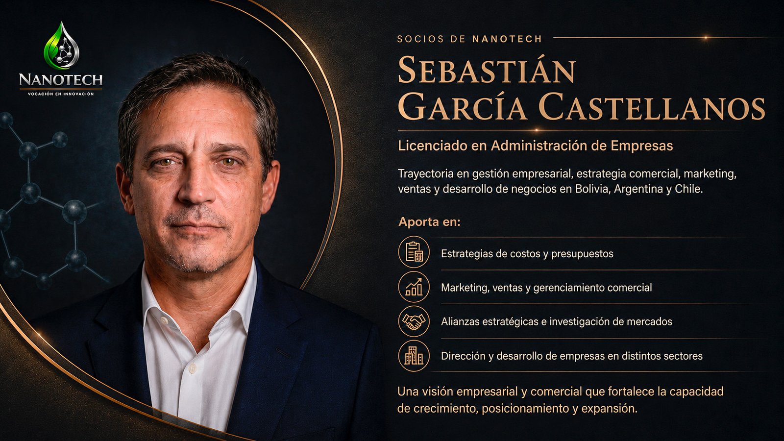 Sebastián García Castellanos, socio de Nano Tech